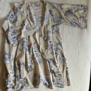 Floral Print Kimono